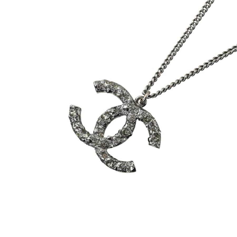 CHANEL CC Logo Rhinestone Necklace