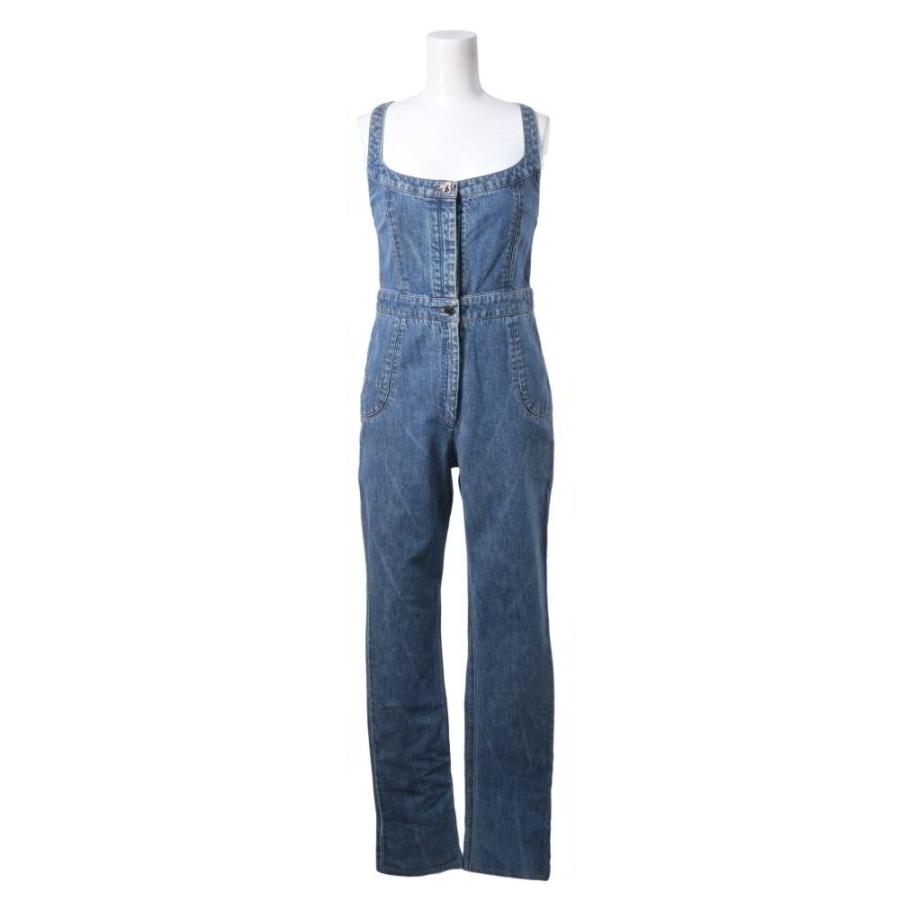 CHANEL P32073 CC Button Denim Jumpsuit