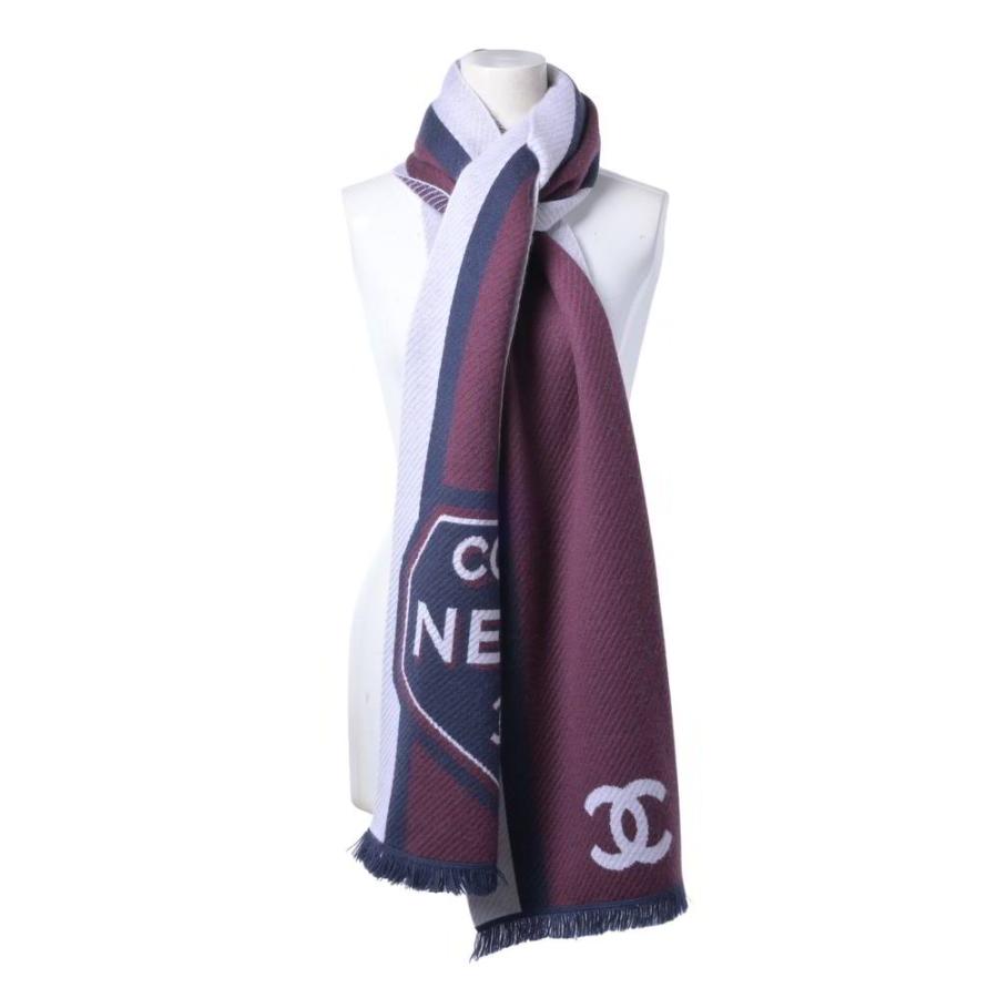 CHANEL COCO NEIGE CC Logo Cashmere Scarf