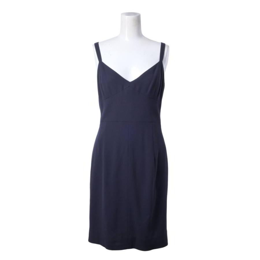 CHANEL 96P P06434V02954 Vintage Wool Dress with 3 CC Logo Buttons