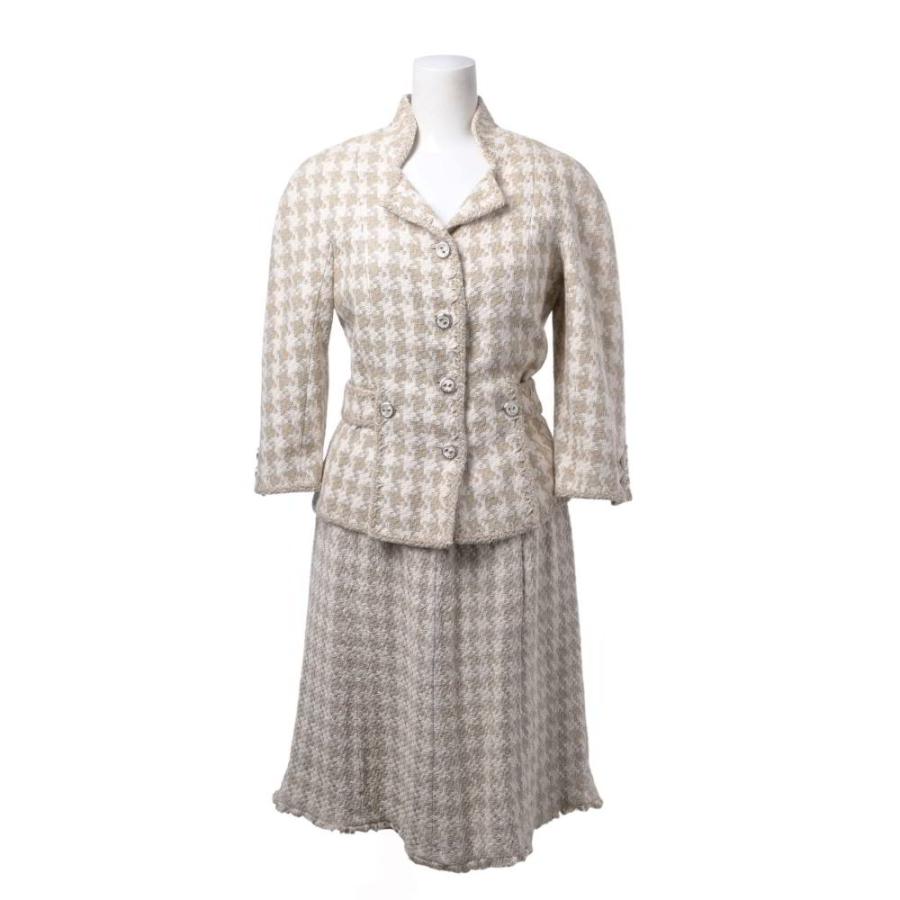 CHANEL 08P P32837V22990 Silk Tweed Jacket & Skirt Set