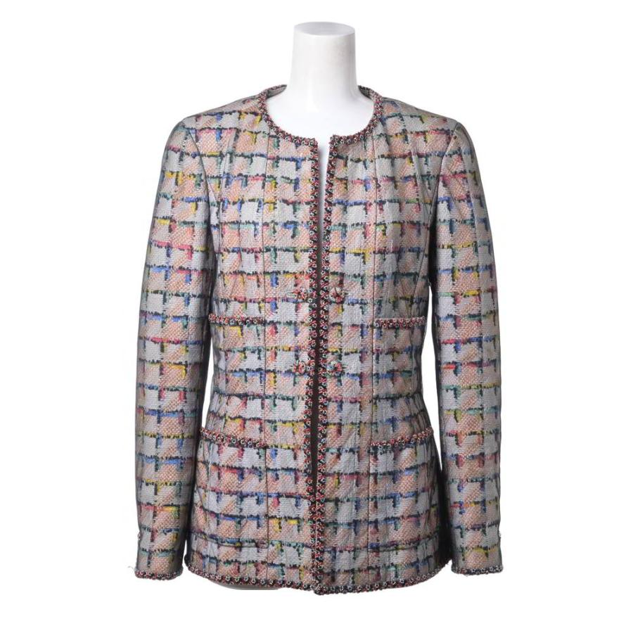 CHANEL 98C P09939W02394 Vintage Beaded Collarless Jacket