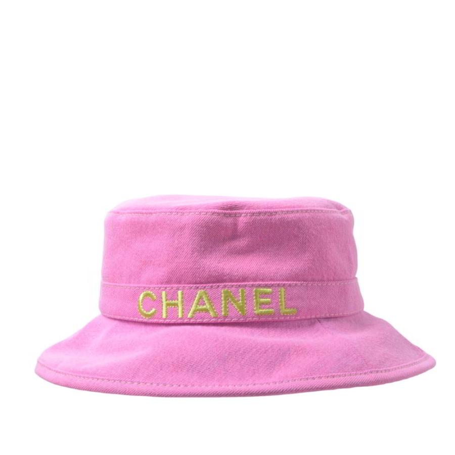 CHANEL 2021 Logo Embroidered Denim Hat