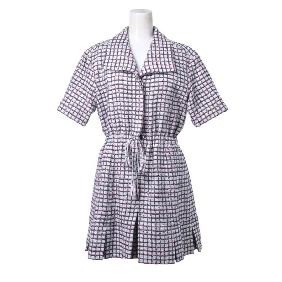 CHANEL P60883V46257 Tweed Short-Sleeve Dress