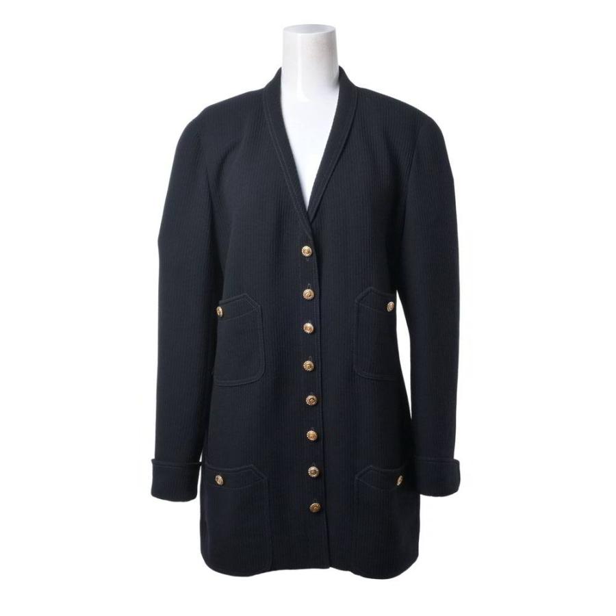 Excellent Condition CHANEL 1990s Vintage Tailored Jacket with CC Logo Buttons