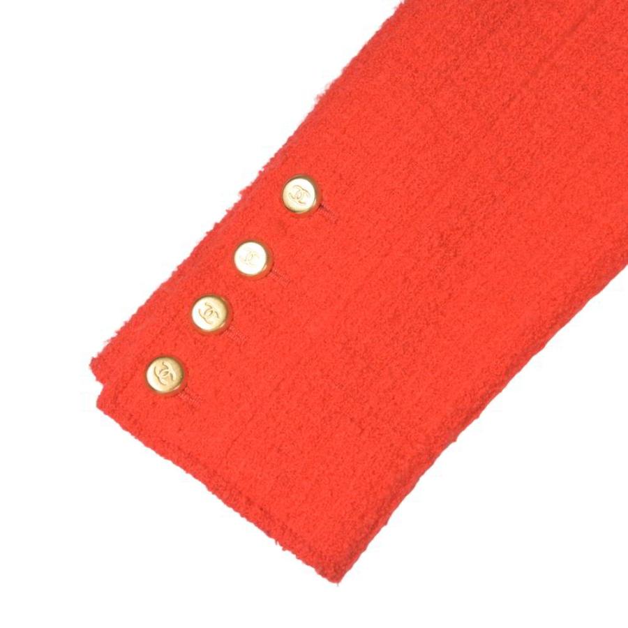CHANEL 96A P08262V04999 Vintage Tweed Collarless Jacket with 8 CC Logo Buttons