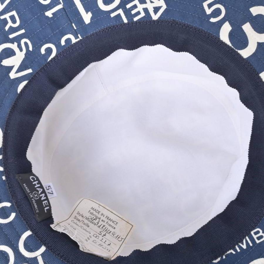 CHANEL 18172X Logo All-Over Print 31 Rue Cambon Bucket Hat