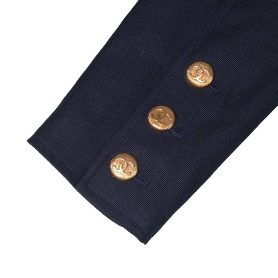 CHANEL 93C P01254V02099 Vintage Double-Breasted Jacket with 12 Coco Mark Buttons — Excellent Condition