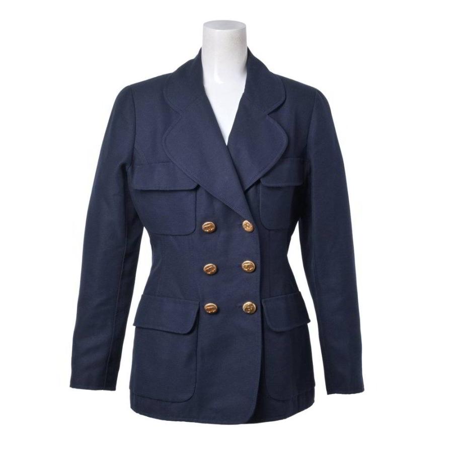 CHANEL 93C P01254V02099 Vintage Double-Breasted Jacket with 12 Coco Mark Buttons — Excellent Condition