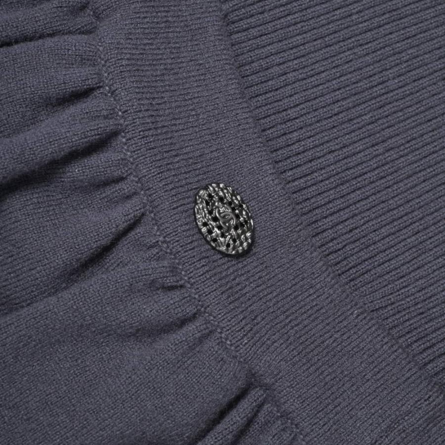 Excellent Condition CHANEL 12P P44556K04663 Cashmere-Wool Knit Dress