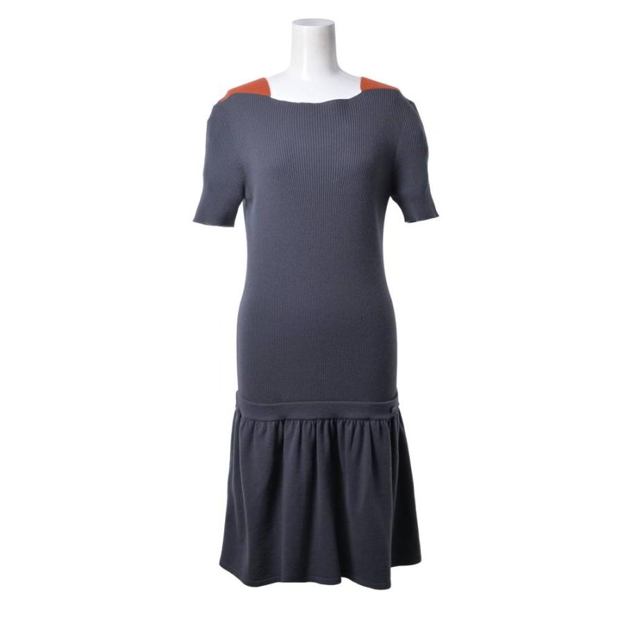 Excellent Condition CHANEL 12P P44556K04663 Cashmere-Wool Knit Dress