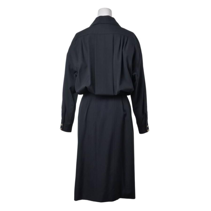CHANEL Vintage Wool Dress with 24 Coco Mark Buttons — Excellent Condition