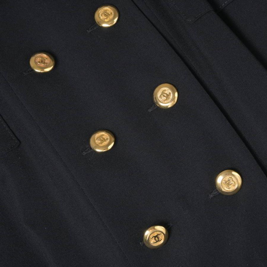 CHANEL Vintage Wool Dress with 24 Coco Mark Buttons — Excellent Condition