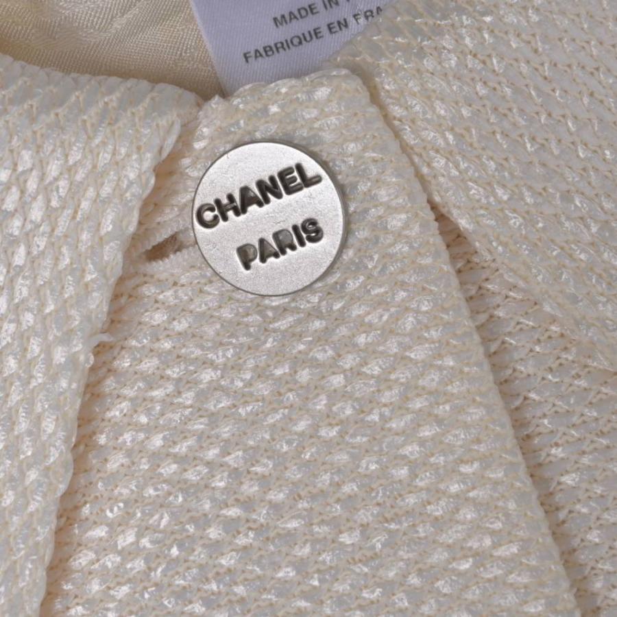 CHANEL 00C P14484V08245 Waffle Piqué Cropped Jacket with Coco Mark Buttons
