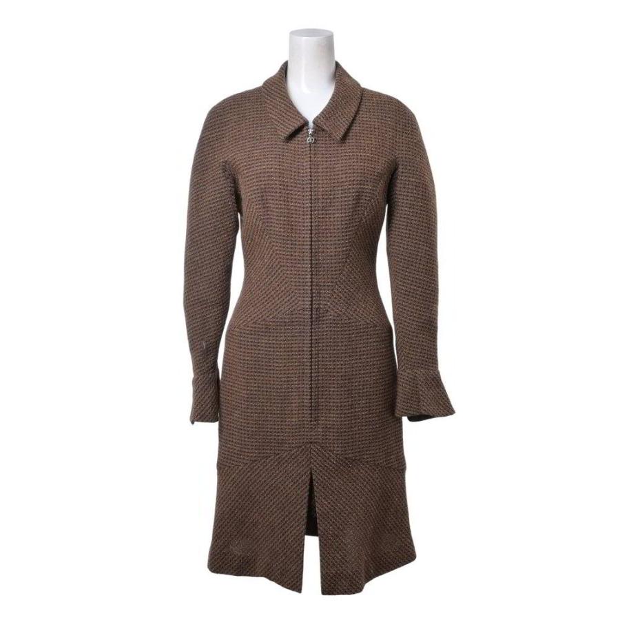 CHANEL 97A P09348V05959 Vintage Tweed Zip-Up Dress